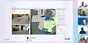 Screenshot of the online panel: a robot’s map of a site with obstacles identified, with the panellists’ video feeds alongside.